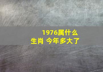 1976属什么生肖 今年多大了